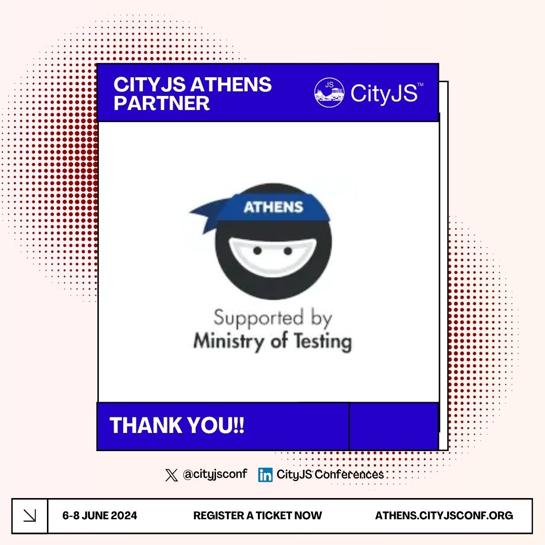 Many thanks to @ministryoftest for supporting our event! Dont forget to attend their event 30th of May motathens.gr #onecommunity