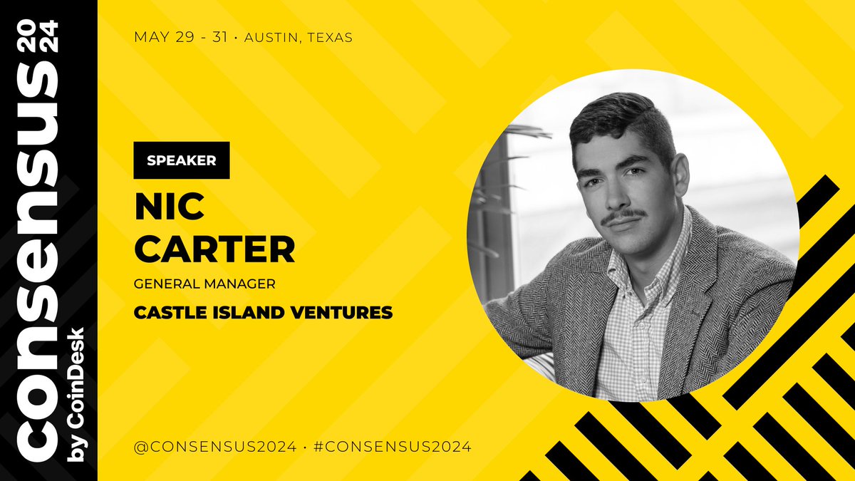 🌐 @CastleIslandVC's @nic__carter isn't just discussing #Bitcoin at #Consensus2024, he's putting theory into action in the @KarateCombat ring. Don’t miss his deep dive into Bitcoin's renaissance followed by his bout against @TrustlessState. 🔗 consensus2024.coindesk.com/agenda/speaker…