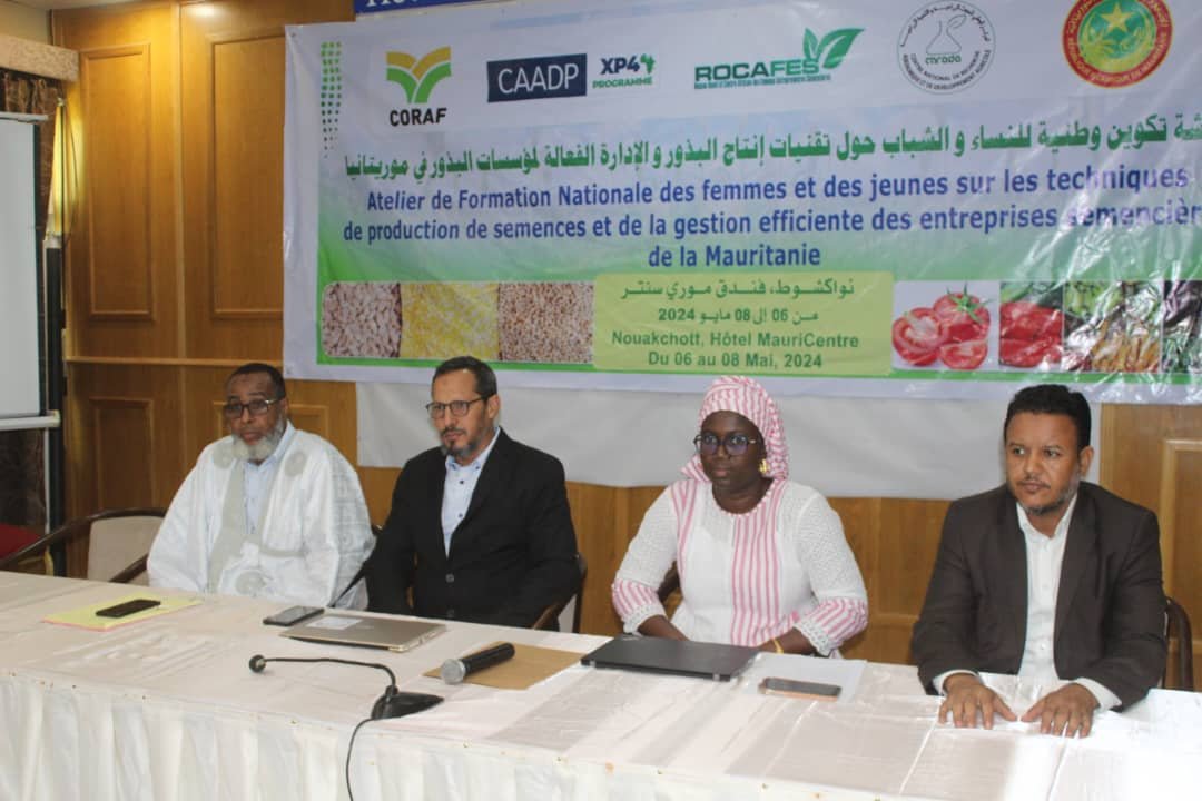 🇲🇷 Le @CORAFNews & le CNRAD ont renforcé les capacités des femmes et des jeunes en Mauritanie à travers une formation approfondie sur les techniques de production de #semences et la gestion efficace des entreprises semencières. Les détails 👉🏾cutt.ly/ree5hQ5w #CAADPXP4