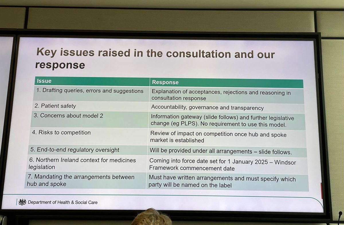 Here is a one-page summary of the concerns raised in the hub and spoke consultation and DHSC's response to the same #PLEA24