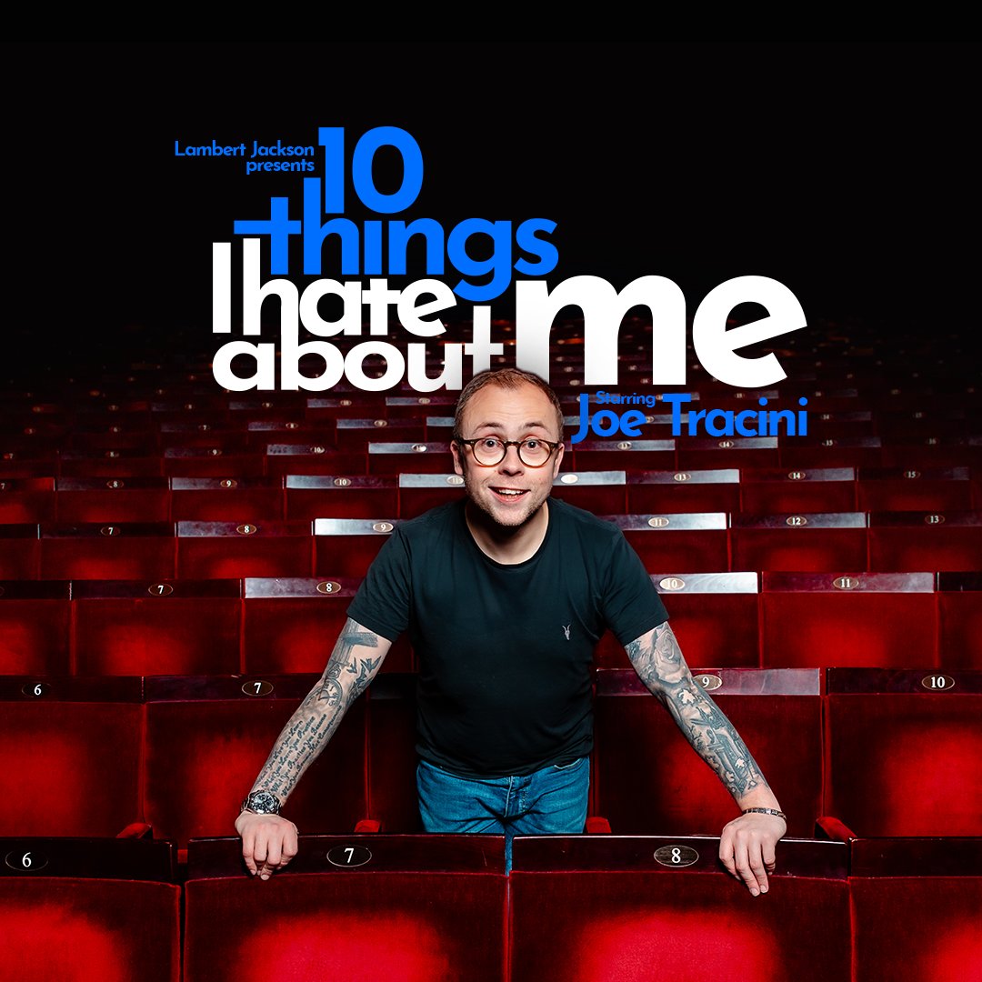Off the back of his documentary Me and the Voice in My Head on Channel 4, @JoeTracini presents his one-man-show Ten Things I Hate About Me. Playing for one-night-only at the Apollo Theatre, get your tickets now 👇 🎟️ bit.ly/44GcR09