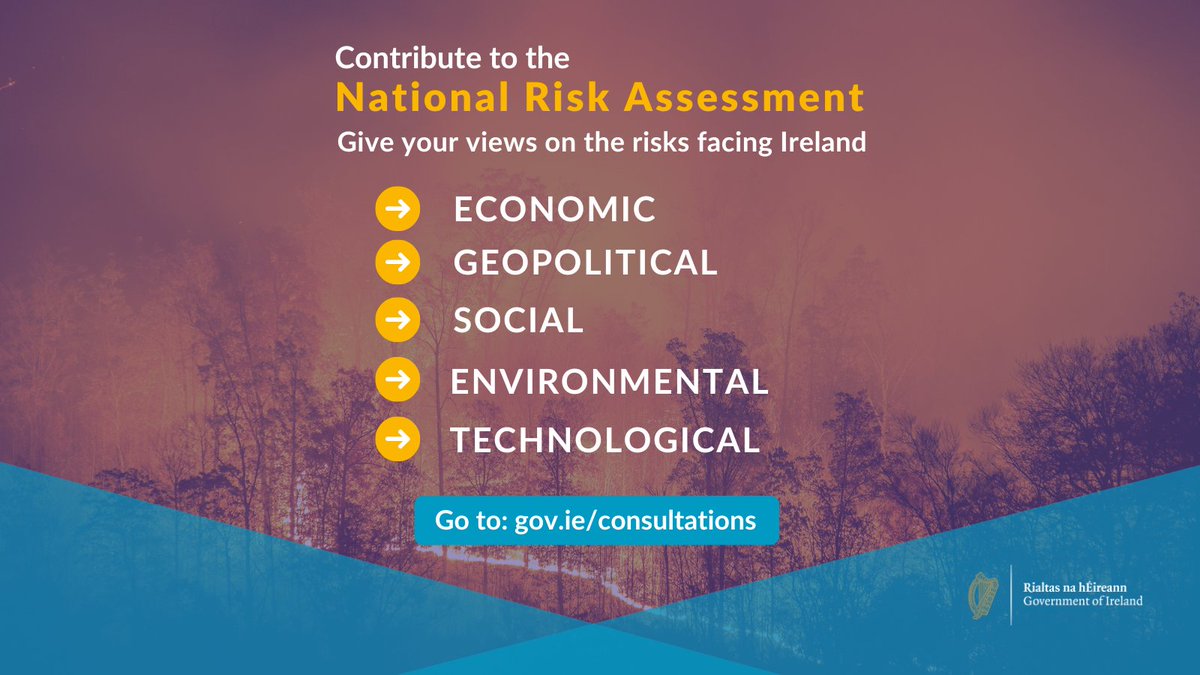 Deadline approaching: have your say on the National Risk Assessment 2024 through our public consultation: gov.ie/en/consultatio…