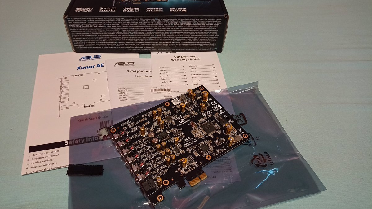 hajek_jaromir's tweet image. New toys. But not retro. Is for stream / recording computer. Asus Xonar AE and Axagon ADA-71 with optical in. BB ugly integrated realtek 🤔🤣 #soundcard #sound #computerparts #hardware #digital #axagon #asus