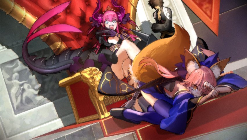 Eli had tamamo like this because she had to check is that ass really that poggers