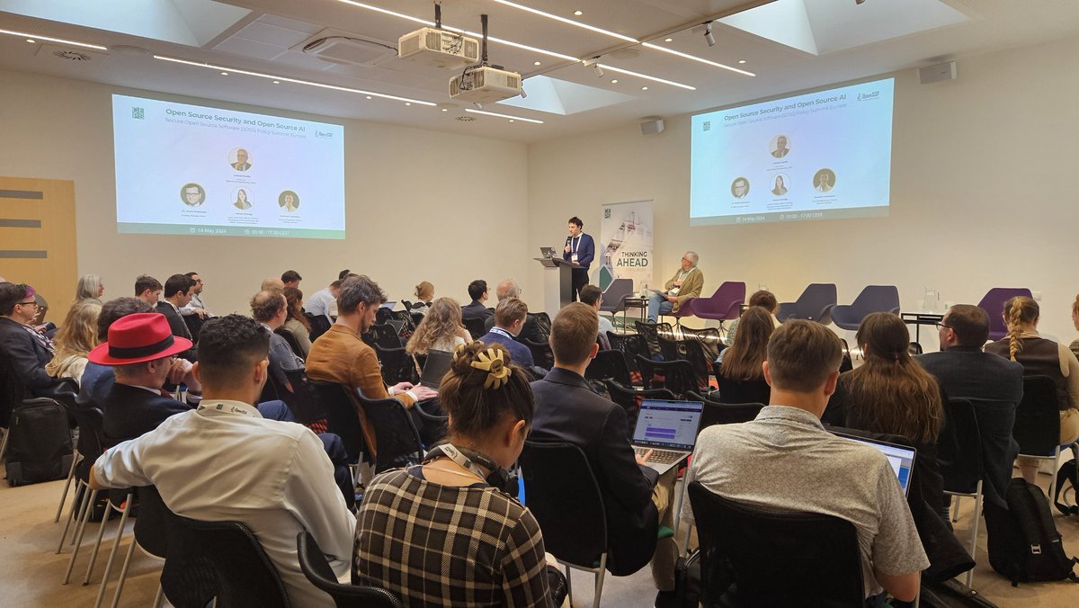 🔴 LIVE NOW / Discussions continue at the #SOSS2024 Policy Summit! Our panel on the intersection of open-source software and AI policy has kicked off! We will hear from: 📌 @_tsamados, @oiioxford 📌 Miriam D’Arrigo, @DigitalEU 📌 @HrantKostanyan, @Meta Moderated by Lorenzo…