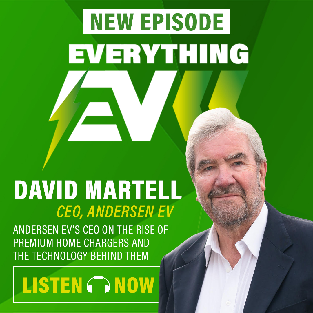NEW Podcast episode released! 📢 This week we’re speaking to David Martell, CEO of premium home charger brand Andersen EV. #everythingev Listen here now! open.spotify.com/show/0Yg2fR4Hi…