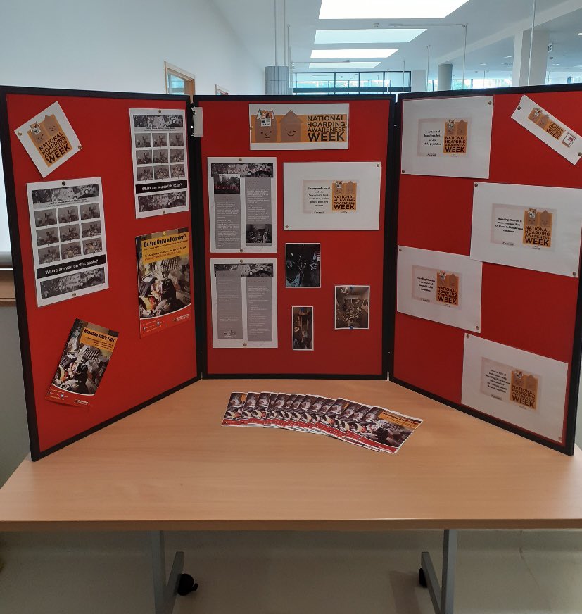 This week is Hoarding Awareness week. Safeguarding Named Nurse, Dawn Wood is raising awareness with a display at the Haywood hospital this week.  #HAW2024 #mpft #safeguarding