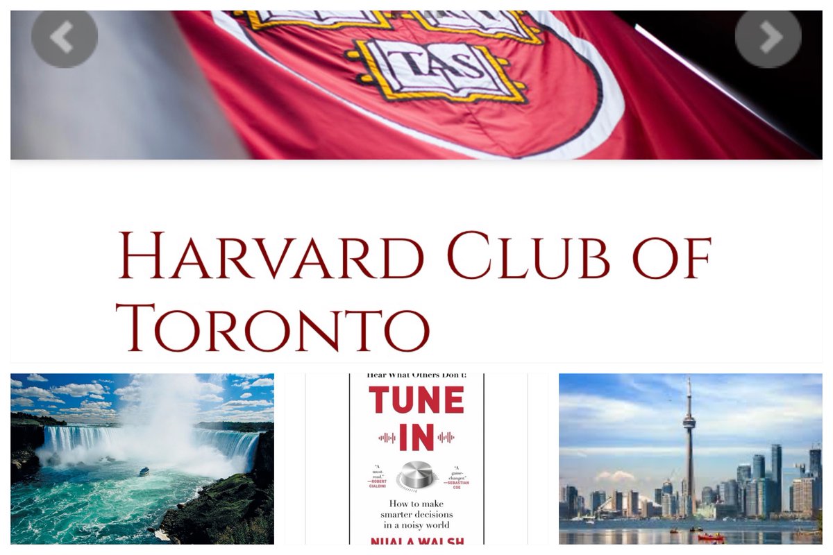 As part of my Canadian book tour, joining members of the @HarvardAlumni club of #Toronto today to talk about how best to #TuneIn to the right voices in today’s increasingly polarised and noisy world. 
🙏Thanks to @CIFAR_News for hosting! 

👉 nualagwalsh.com