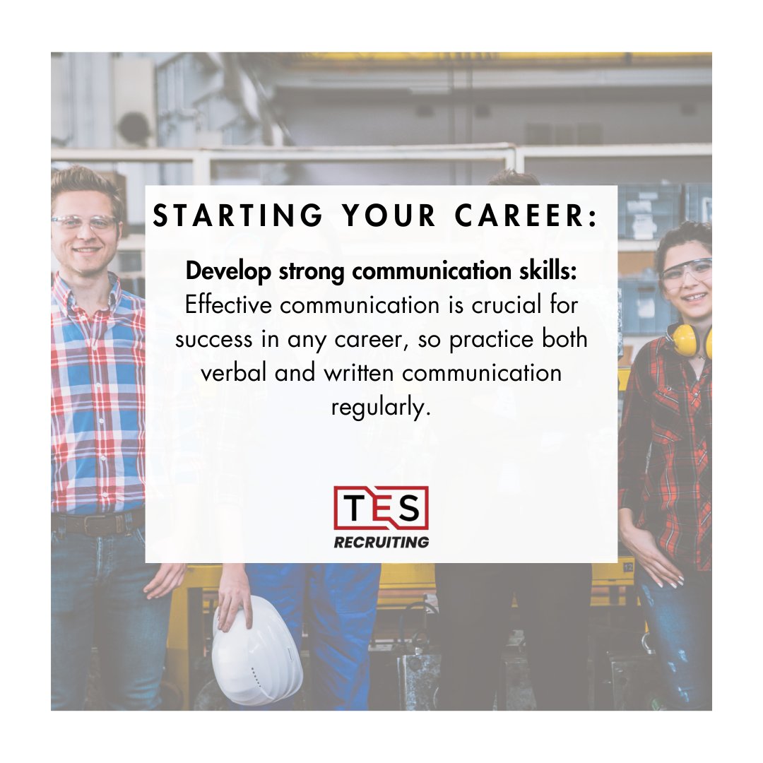 Develop strong communication skills for career success. Practice both verbal and written communication regularly. 

#CommunicationSkills #CareerDevelopment #ProfessionalGrowth

What's your favorite tip for improving communication skills? Share in the comments below!