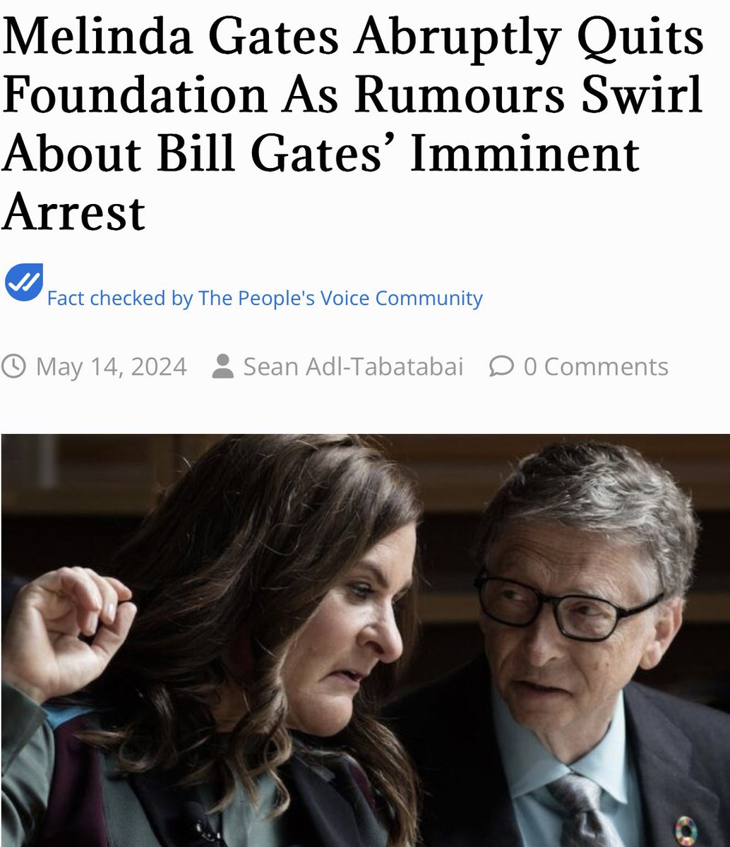 Melinda Gates announced on Monday that she is quitting the Bill & Melinda Gates Foundation. The abrupt announcement was made amid persistent rumors over the last several months that Bill Gates could be prosecuted for committing crimes against humanity during the COVID pandemic.