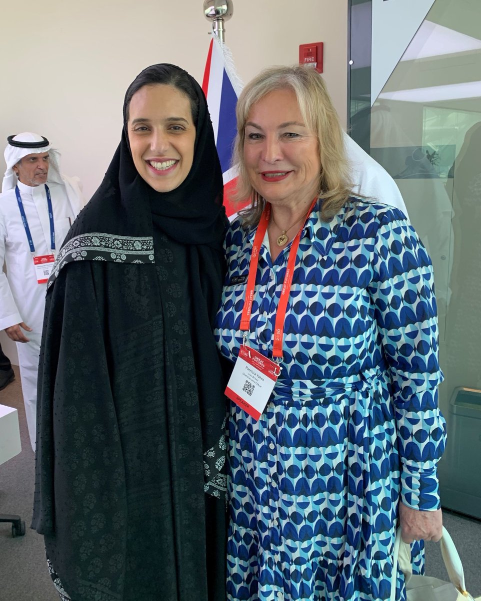 Our CEO @patriciayatesVB was delighted to meet with Her Royal Highness, Vice Minister of Tourism,
@hmalsaud1 during #GREATFUTURES following very useful discussions during the #tourism roundtable with #UK & #Saudi participants @GREATBritain @UKinSaudiArabia, driving growth 🇬🇧🇸🇦