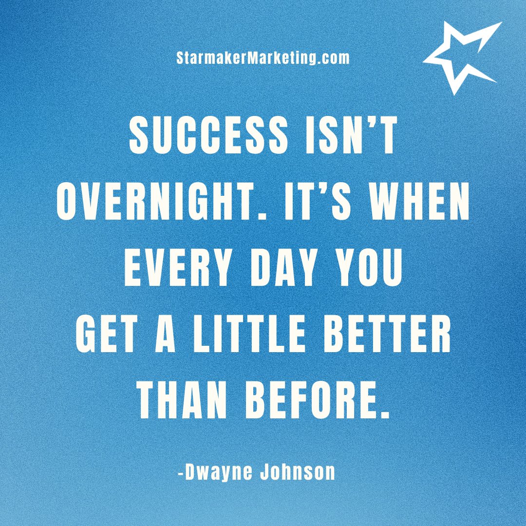 Success isn’t overnight. It’s when every day you get a little better than before. -Dwayne Johnson
_____________________
#quoteofday #minnesota #pinecity #pinecounty #hinckley #webdevelopment