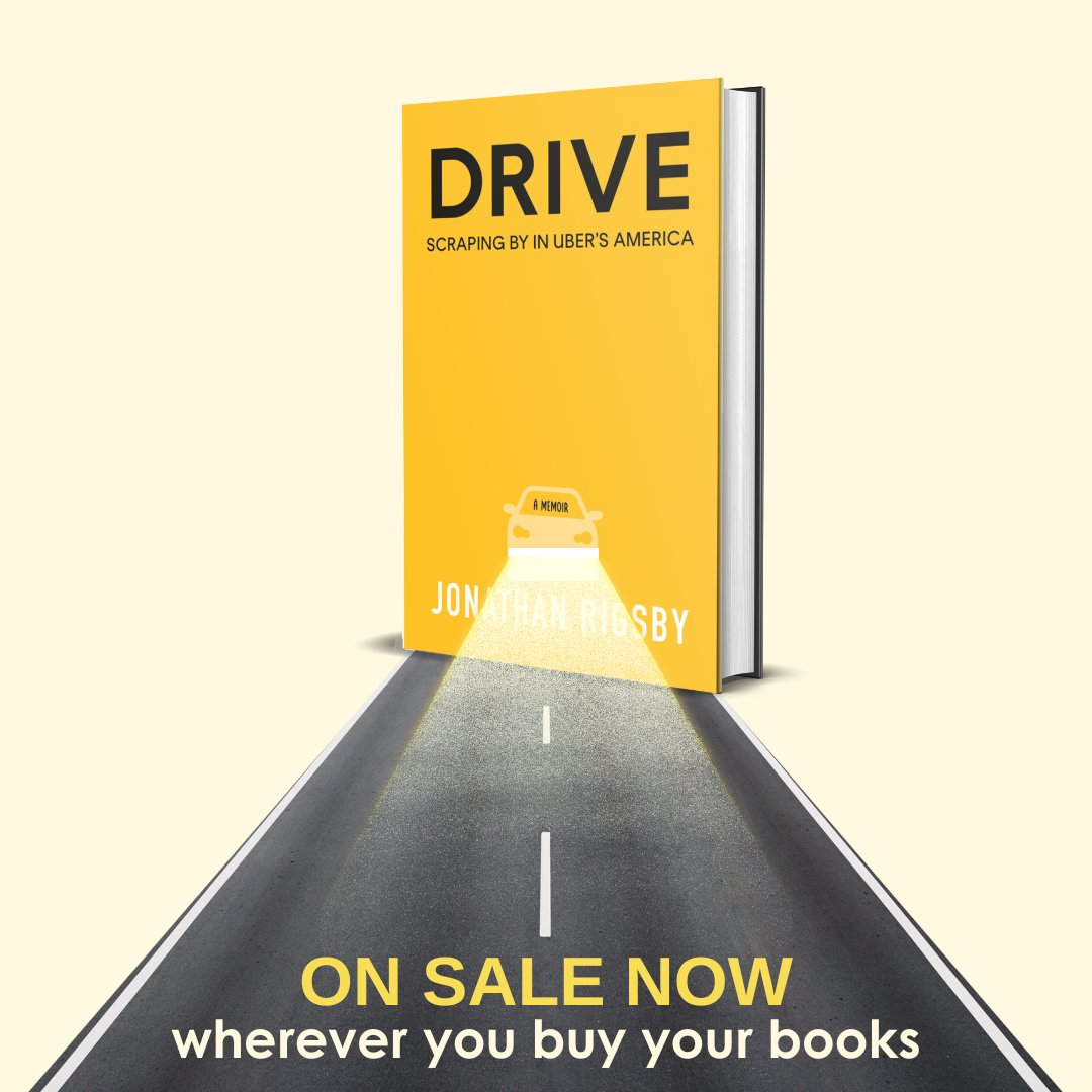 Tornado or not, power or not, today is #PubDay for my book Drive: Scraping by in Uber's America. It's on sale now everywhere you buy books. There's ebook and audiobook versions if those are your jam.