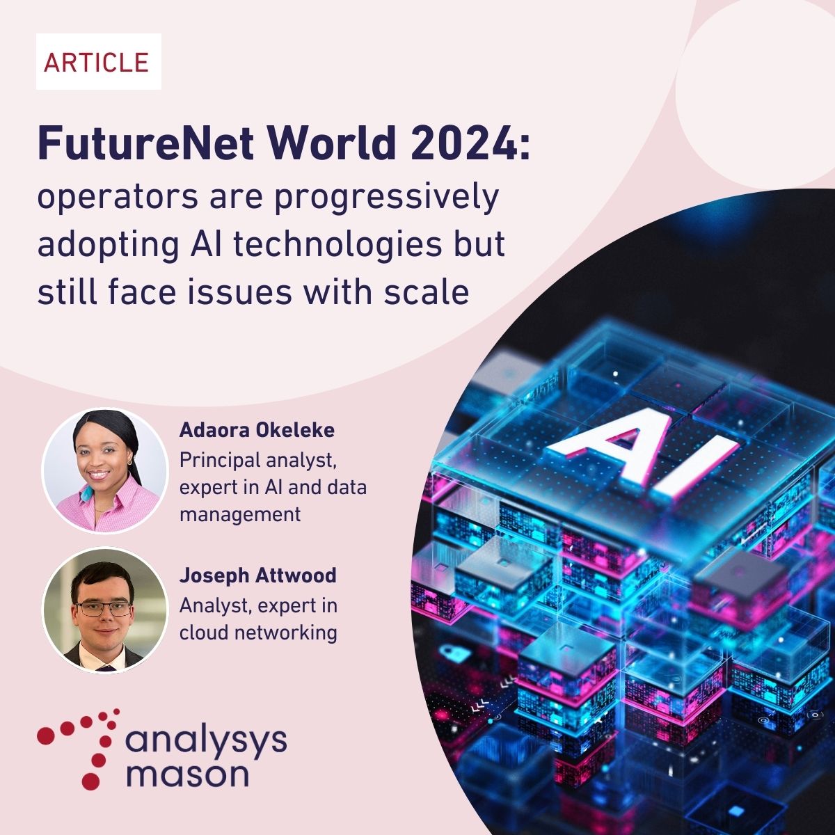 Industry leaders at FutureNet World 2024 shared that operators are exploring generative AI (GenAI)-based use cases, but that non-GenAI remains critical for network operations. Read more for our take-aways from the event: bit.ly/4dBrcyW #FutureNetWorld #AI #GenAI