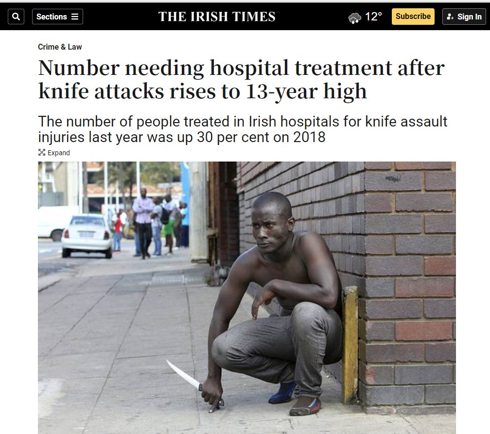 (#Dublin #Ireland) Knife crime is exploding and the Guardia is baffled as to why. They propose that they have just improved their documentation practices, with no mention as to the hordes of criminal migrant invaders that have been forced upon the Irish public. 'Gardaí who…