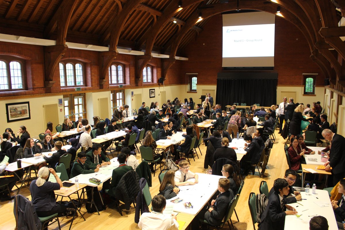 We @BoltonSch are delighted to host over 20 schools at today's @UKMathsTrust Regional Final of the Team Maths Challenge @BSPartnerships @ISC_schools @GSAUK @HMC_Org