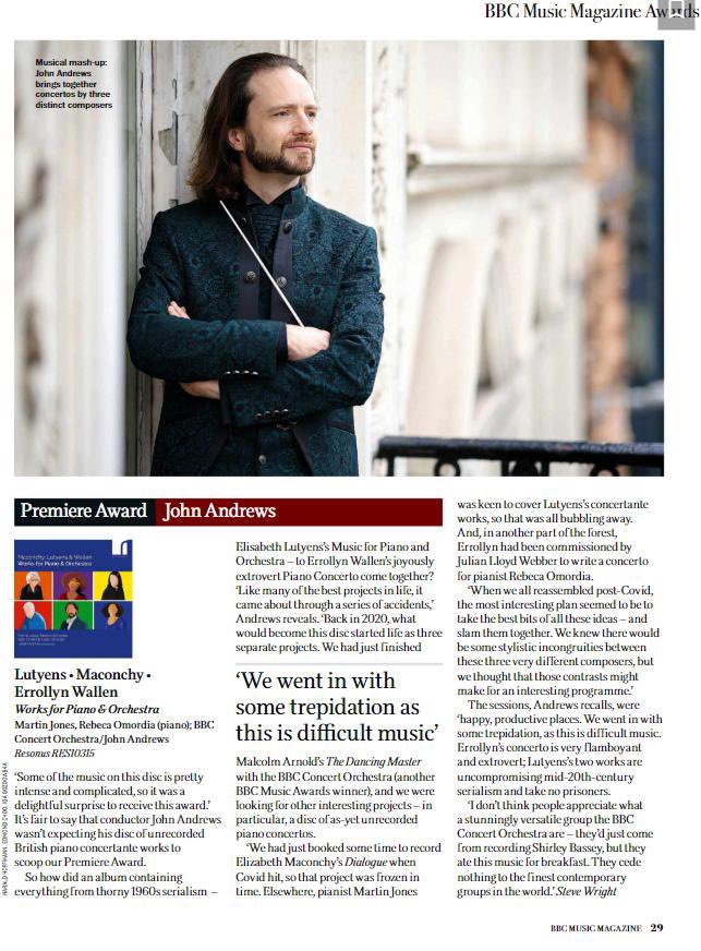 With thanks to Steve and  @MusicMagazine for this lovely interview about our recent award.