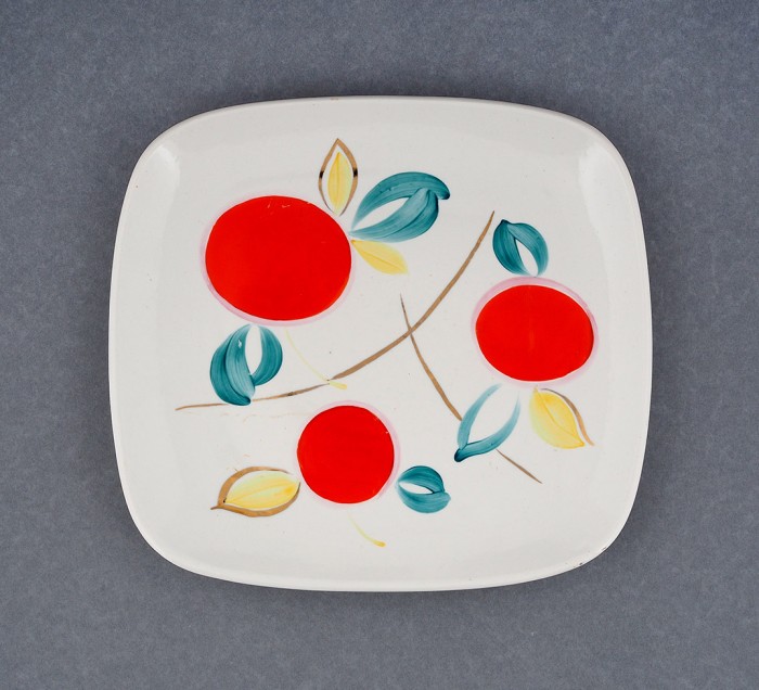 Soviet porcelain plate, 1967.