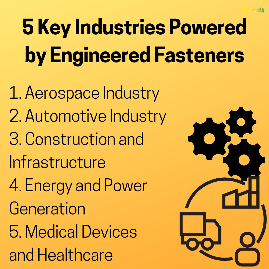 Think small parts don't make a big difference? Think again!  Engineered fasteners are the unsung heroes of these 5 industries.
buzztowns.com/key-industries…
 #HiddenChampions #FastenerFacts #Construction #AerospaceEngineering #Infrastructure #IndustrialStrength #HowThingsWork