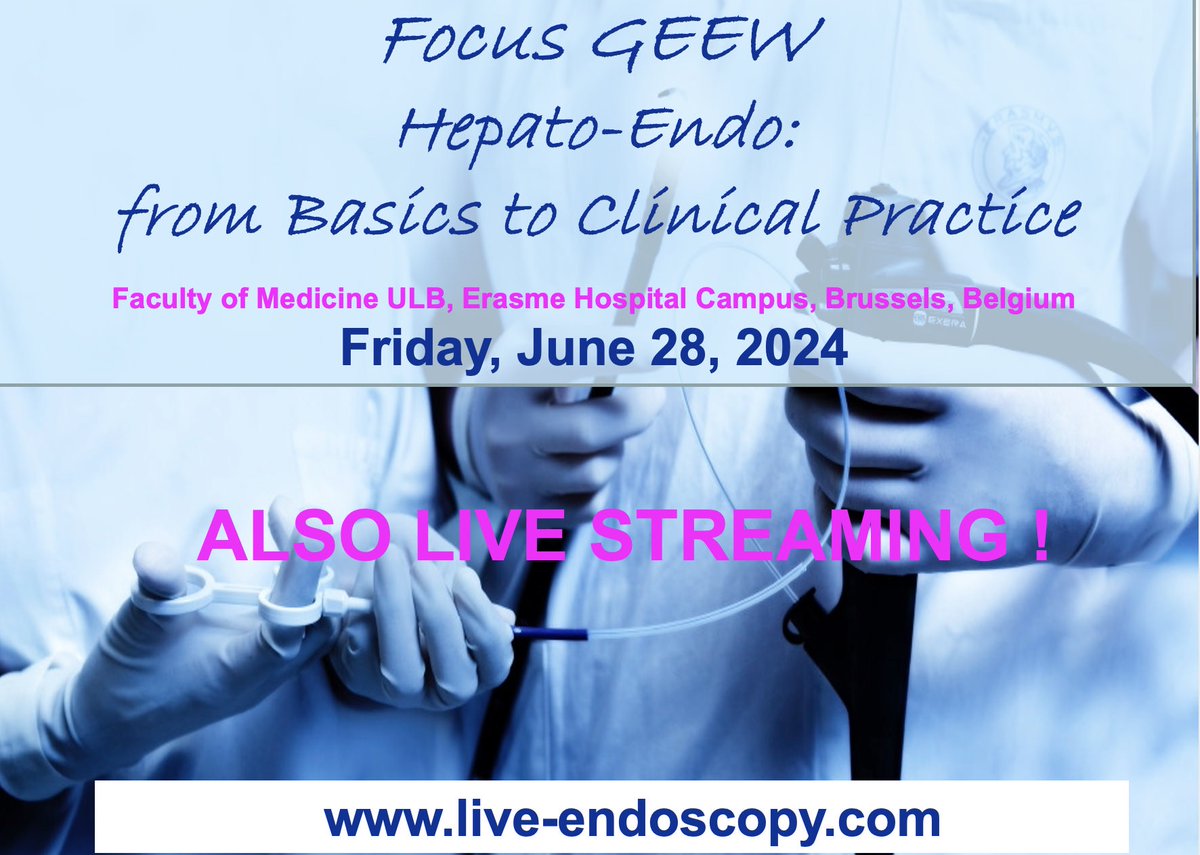 At the end of June the next edition of FOCUS GEEW, one of our endorsed events, is taking place. For this edition the focus is 'Hepato-endo from Basics to Clinical Practice'. Arnaud Lemmers & Marianna Arvanitakis are leading the faculty. Register today at live-endoscopy.com
