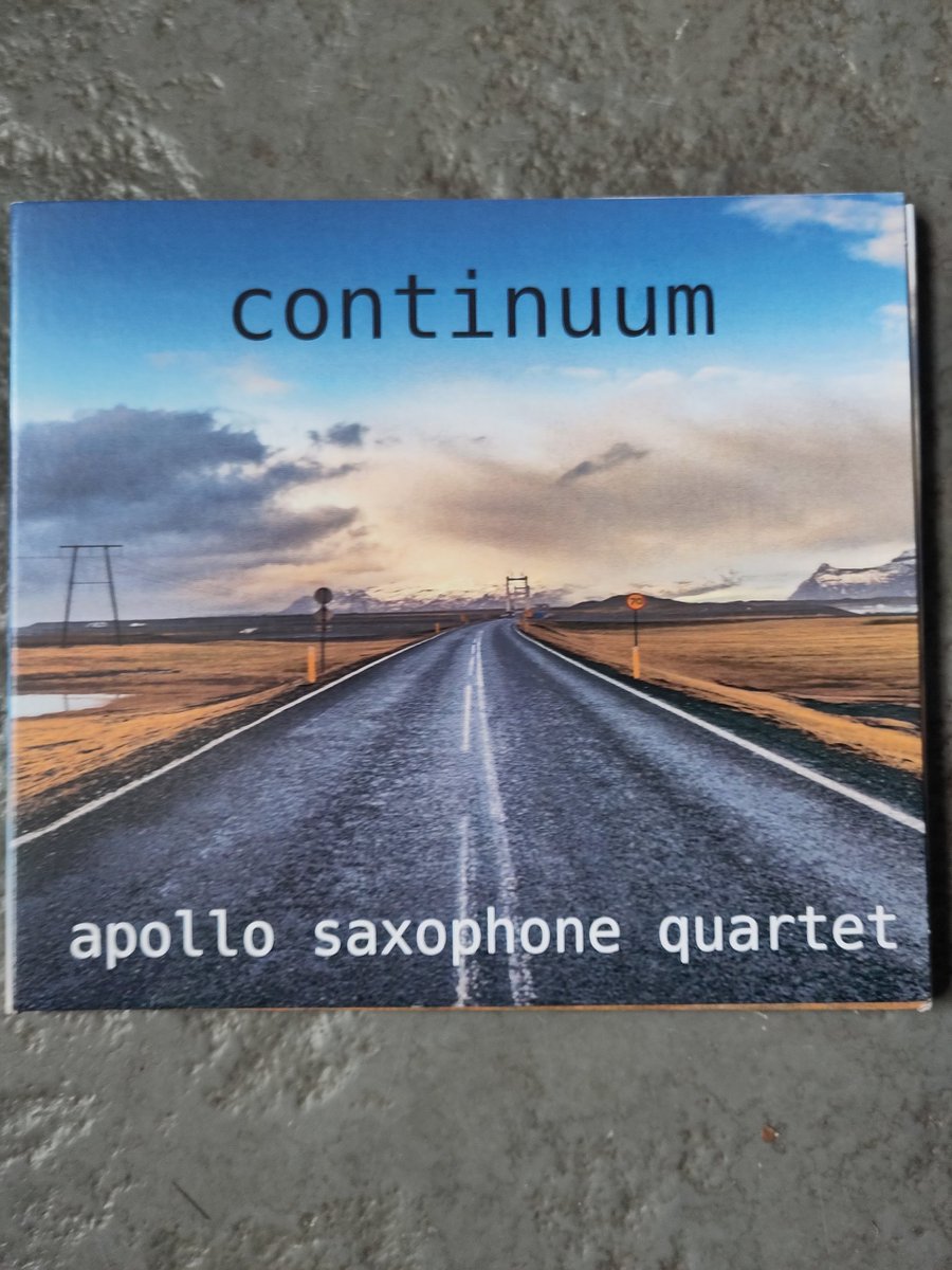 What a fabulous album of new music for sax quartet from @apollo4tet. Congratulations to all involved. So honoured to have my music included alongside works by @DaniHoward6 @ClaireECope @G_E_Mason @j_watson_music & Bill Connor. Massive thanks to @andyscottmuso & @RobBucklandSax