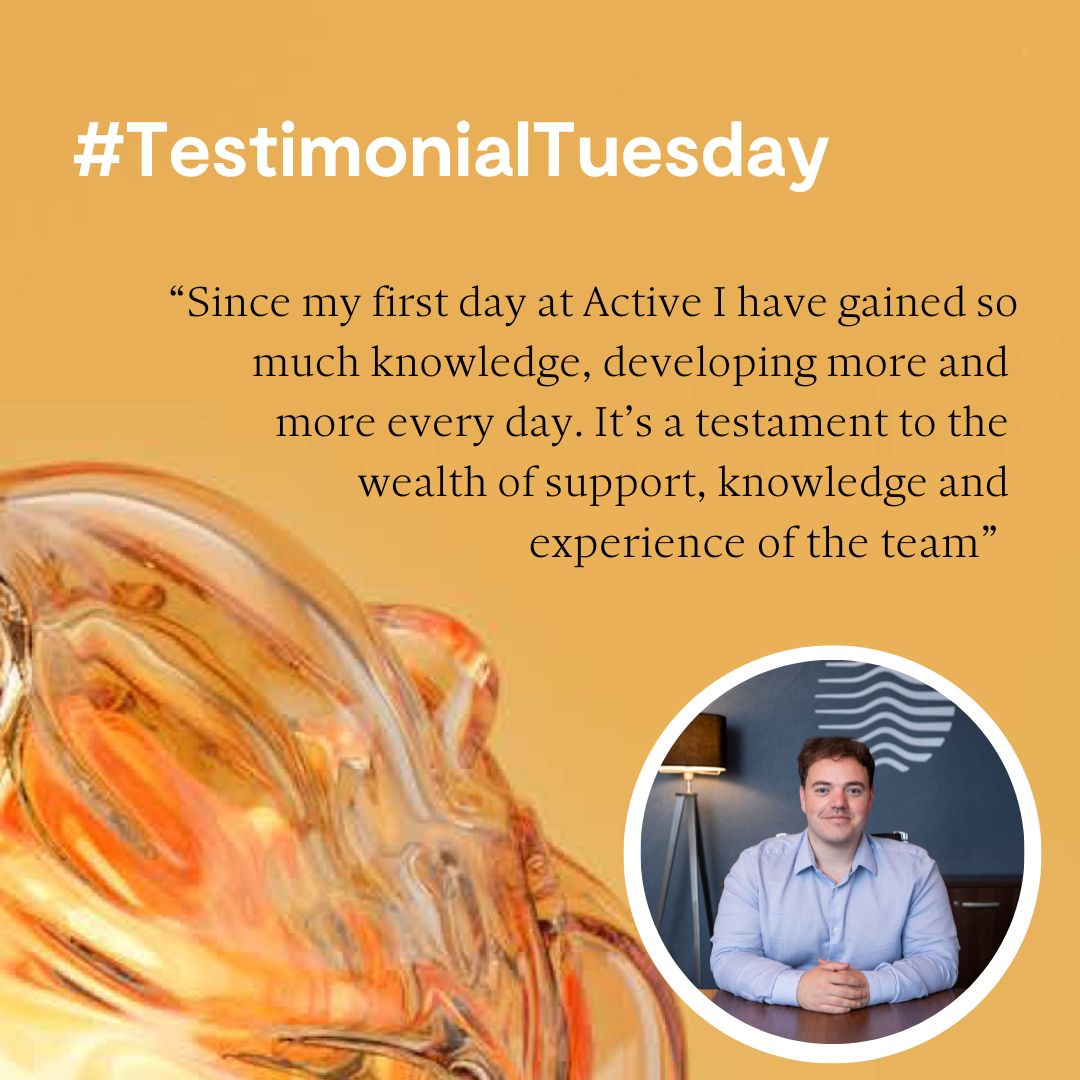 💥 It's #TestimonialTuesday and here's what our Samuel Baker likes about working here at Active 👇 👇

Are you gaining knowledge and experience in your role?

#TheClearAdvantage #ActiveSpirit