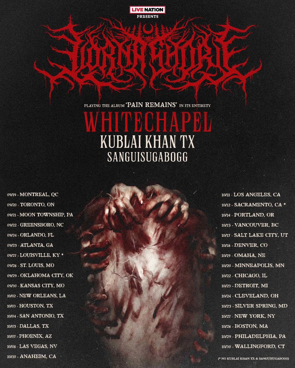 North American Tour @KublaiKhanTX 

General onsale begins May 17 at 10am local time 💥