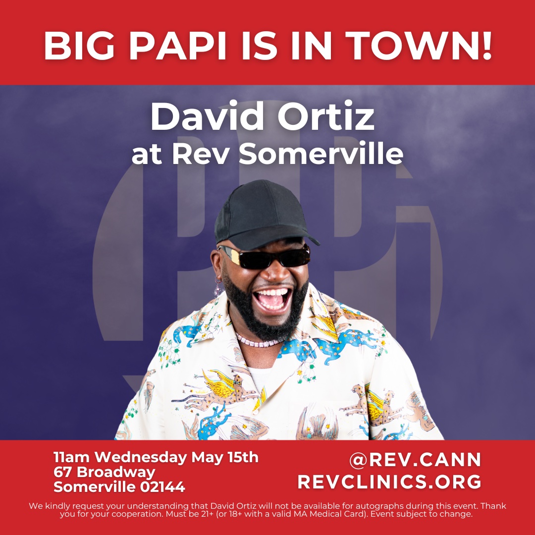 Come on down tomorrow to say hiiiii to Big Papi @ Rev Clinics Somerville-- 67 Broadway