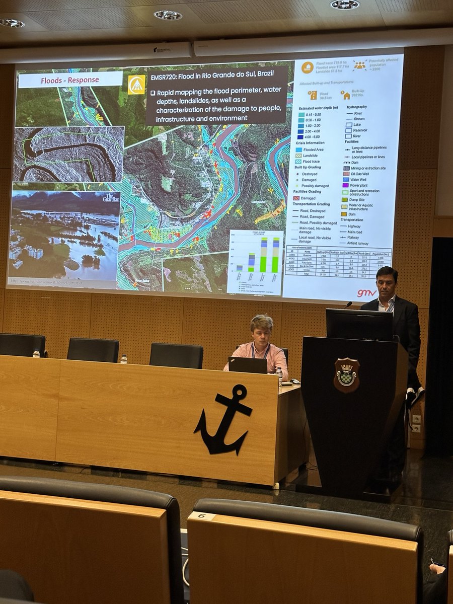 Today at the @EU4Space & @Eurisy1 workshop in #Lisbon 🇵🇹, we presented how our products support disaster risk management Several stakeholders highlighted the key role of the #CopernicusEmergency Management Service in increasing resilience & emergency response in Europe & beyond