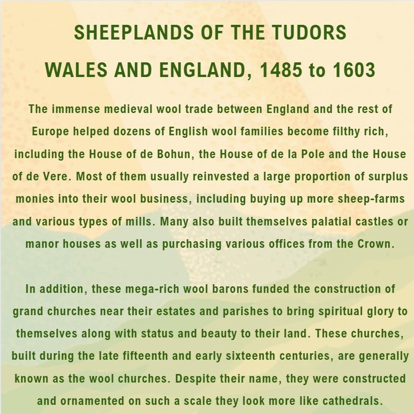 The #Tudor period had an immense impact on England and Wales, but just how impactful were the sheep of the period..? Discover more about Tudor 'wool churches' in 'Sheeplands: How Sheep Shaped Wales and the World' by Alan Marshall 📚🐑 uwp.co.uk/book/sheepland…