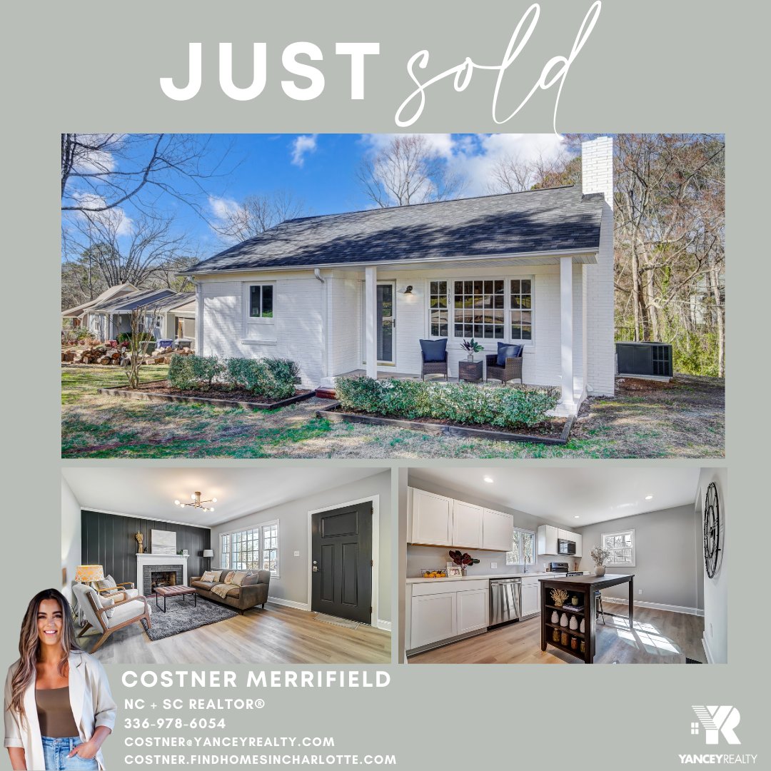 Congratulations to Costner + her investor clients who have officially sold this stunning ranch 🏡 in the heart of Huntersville!!

#sold #justsold #closed #justclosed #closingday #listingagent #yanceyrealty #ncrealtor #investors #curbappeal #huntersvillenc #huntersville