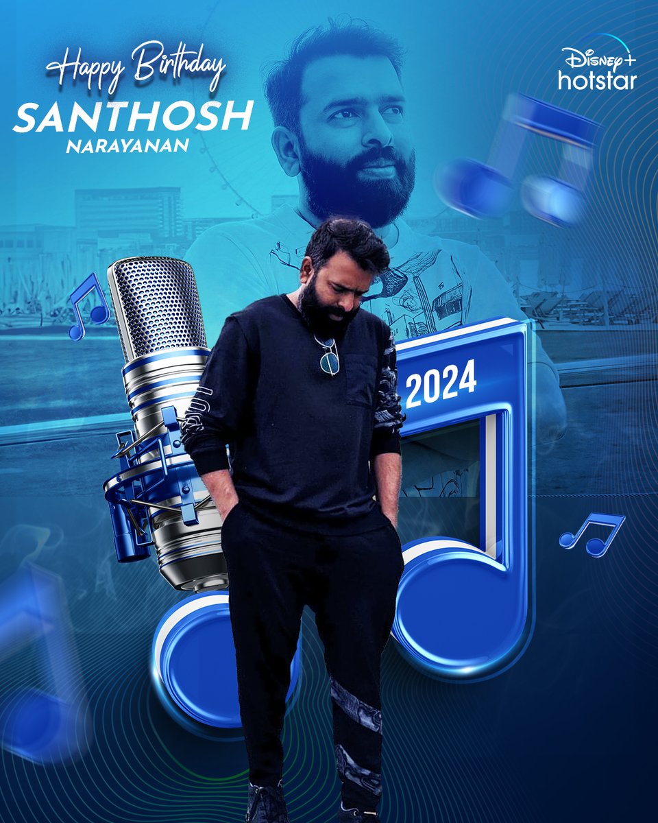 -Happiest  Birthday Santhosh Narayanan!😍

#HappyBirthdaySanthoshNarayanan  
#DisneyplusHotstar 
#Disneyplushotstartamil