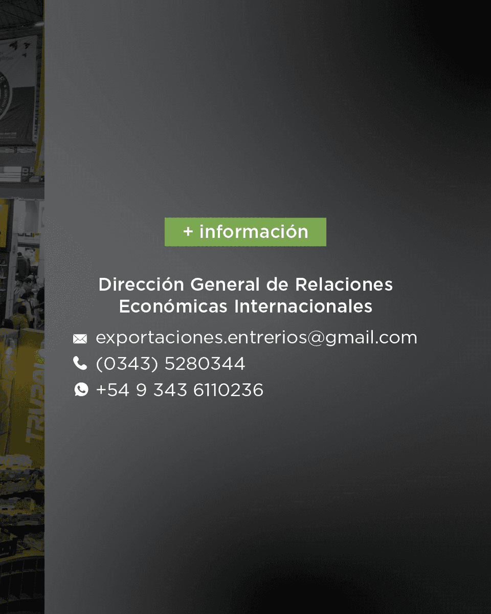 comex_er's tweet photo. 📢 Convocatoria abierta | Expo Alimentaria Perú 2024 🍚

📅 25 al 27 de septiembre de 2024
📍 Lima, Perú
👉🏻 Sector: alimentos y bebidas

✒️ Preinscripción: https://t.co/8glO2sjKZd

+ info: 📨 exportaciones.entrerios@gmail.com
📞 (0343) 5280344 https://t.co/pC8LkoMWvD