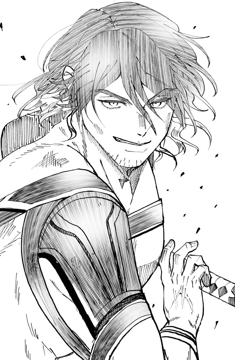 rincoさん（<a href="/rinco012gm/">凛子@東6ロ62aお手伝い🙌</a> ）からいただいたお題
長曽祢さん！！！！！
か、描きやす〜〜〜い…