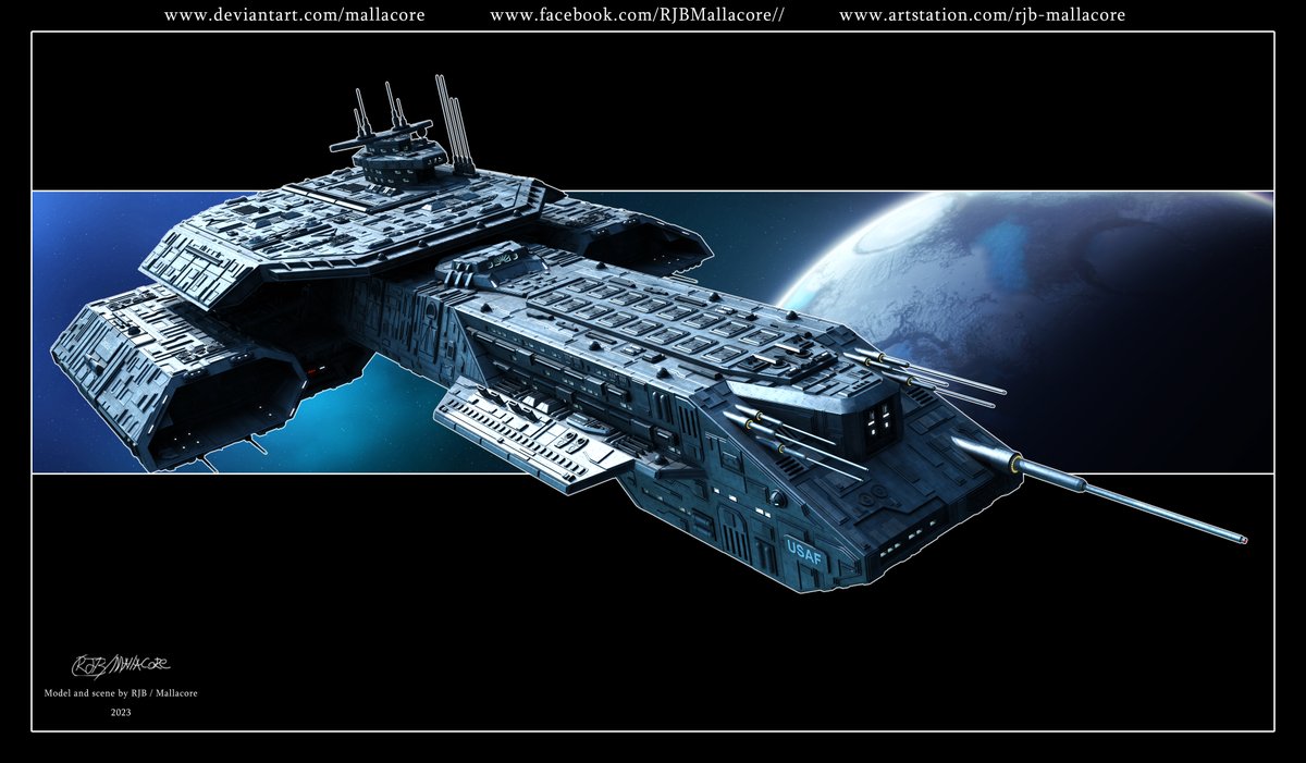 Stargate Daedalus Class BC-304. Enjoy. #3dmodeling #3DModel #Stargate #scifiart #lightwave3d #spaceship #3Dartist #3dartwork #StargateSG1 #WeWantStargate