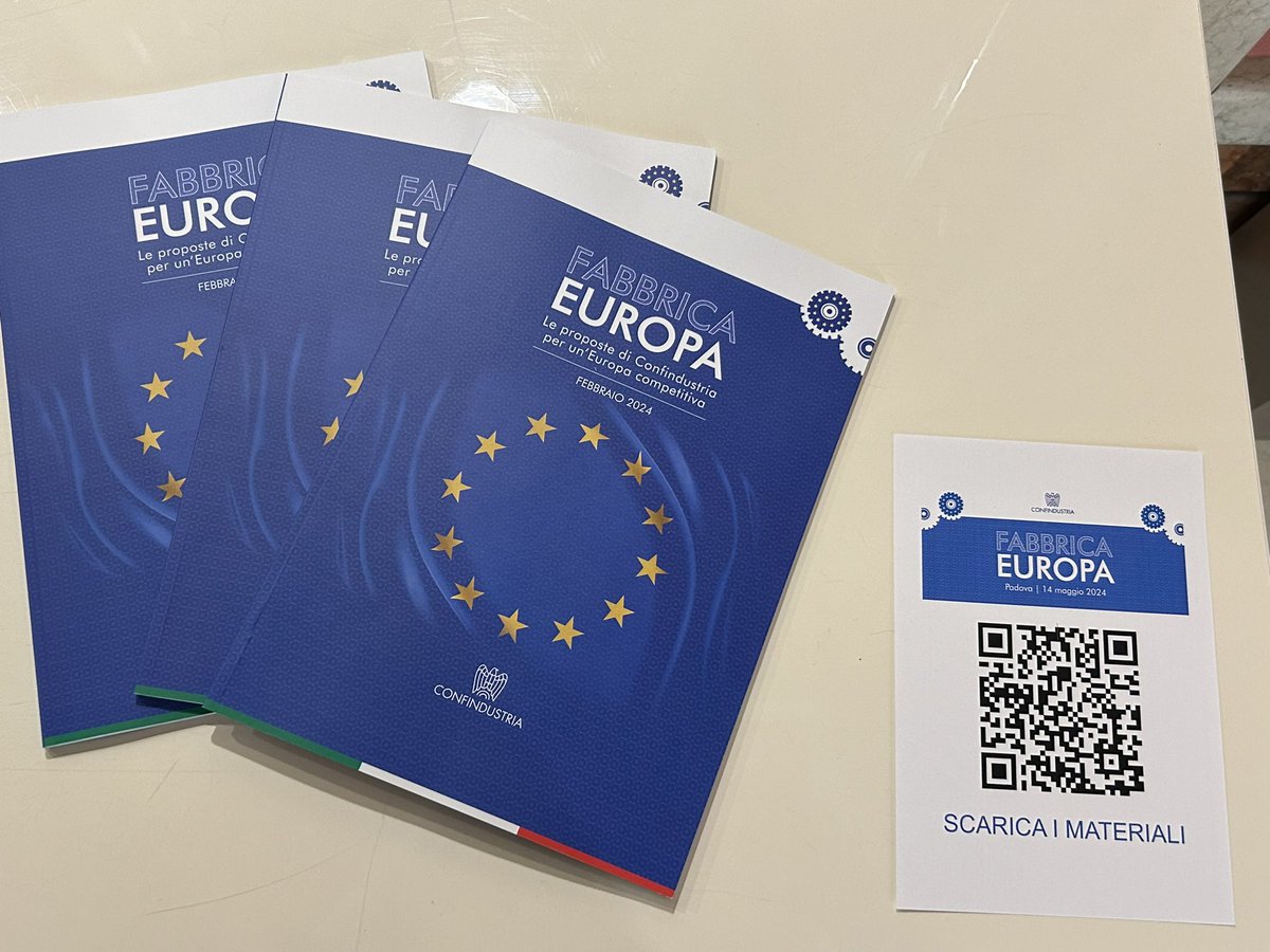 ⏱️🇪🇺Tutto pronto per l’incontro di #FabbricaEuropa con gli imprenditori, gli eurodeputati e i candidati alle #Europee2024 della circoscrizione Italia Nord Orientale.