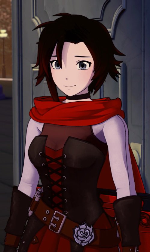 Ruby texture edit! ❤️ One thing that always bugged me about the new models is how smooth they are, the old v1-3 models had some textures painted on that made them look much livelier imo (Especially yangs vest!!) #RWBY