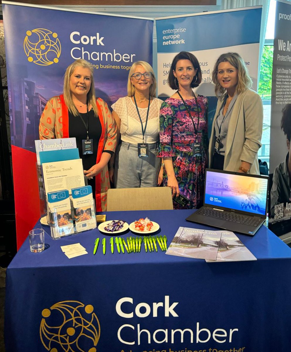 Making new connections at #techfest 2024. Huge crowd of ambitious businesses attending. If you’re looking to grow internationally come visit @EEN_Cork at the @CorkChamber stand. Our network can help you connect with international partners. #EENCanHelp