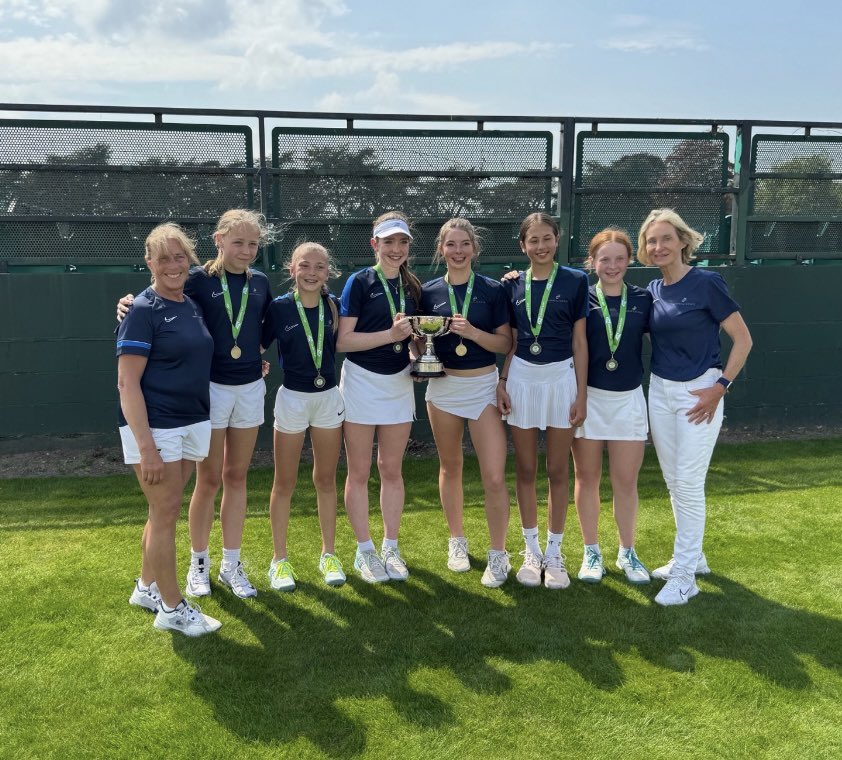 Great job from Audrina (year 8) and her Surrey team mates over the weekend, becoming the 2024 U14 County Cup National Champions! 🏆👏🎾#SHSTennis