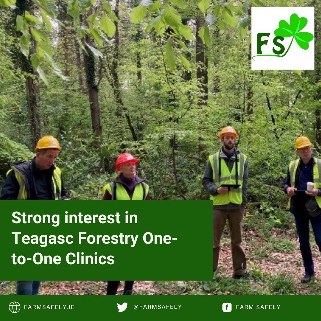 Strong interest in Teagasc Forestry One-to-One Clinics

Read more: farmsafely.ie/strong-interes…

#Forestry #Nature #Environment