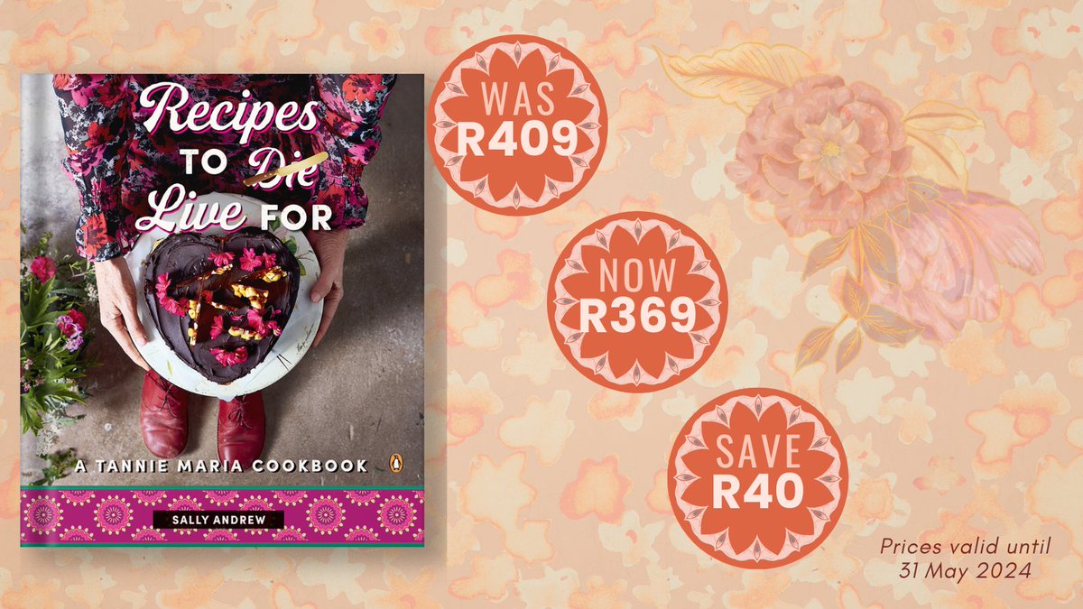 Whether you are craving a Karoo lamb pie or a vetkoek with mince, or are lus for a melktert or koeksister, you will find it among Tannie Maria’s gastronomic delights. @PenguinBooksSA @TannieSall