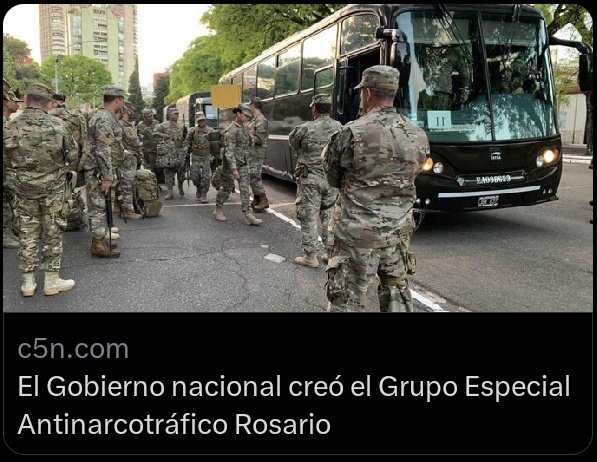 ⭕️El Gobierno nacional creó el Grupo Especial Antinarcotráfico Rosario