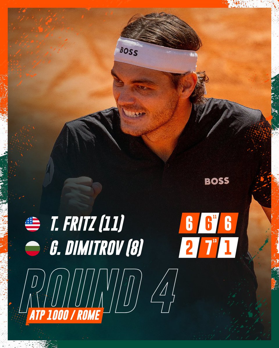 Make it a first QF in Rome for Fritz 🇺🇸

#IBI24