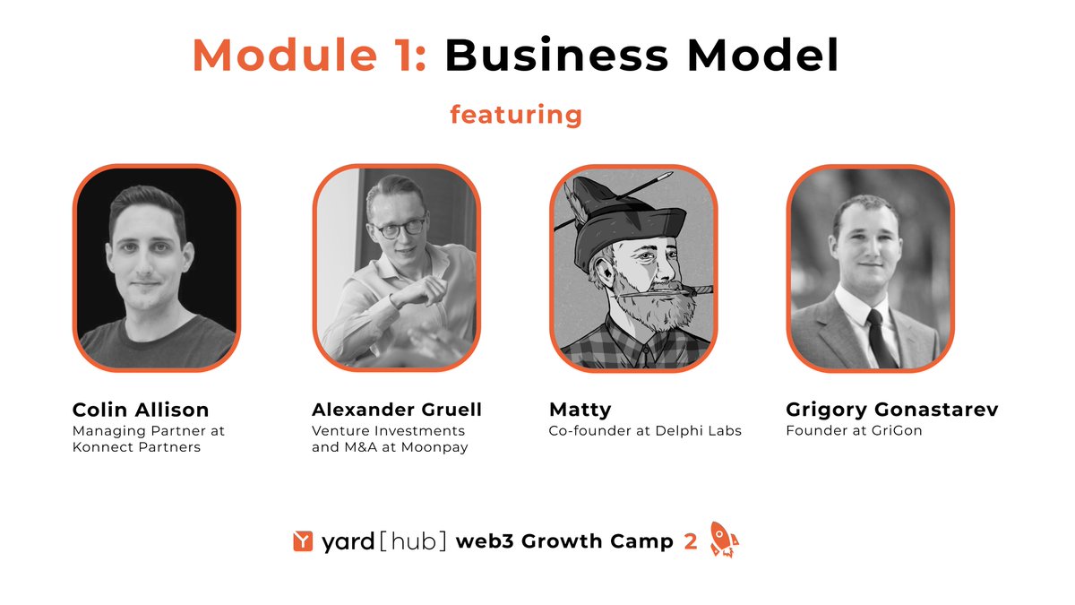 yardhub (@yardhub) on Twitter photo Module 1: Business Model is live! ๐ฅ
Kicking off web3 Growth Camp 2 with the module dedicated to business model - foundation of any business venture.
Can't wait to hear from our amazing mentors and speakers sharing their experience and insights! ๐
<a href="/colin_allison/">Colin Allison</a> Module 1: Business Model is live! ๐ฅ
Kicking off web3 Growth Camp 2 with the module dedicated to business model - foundation of any business venture.
Can't wait to hear from our amazing mentors and speakers sharing their experience and insights! ๐
<a href="/colin_allison/">Colin Allison</a>
