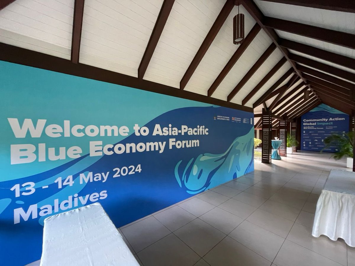 The Forum is facilitating discourse on key themes on blue economy & financing, governance and the role of the private sector with a view to facilitate exchange of learnings, south-south cooperation and ideation on future collab. Attending is Edmund Chai, #MyUNDP Project Manager.