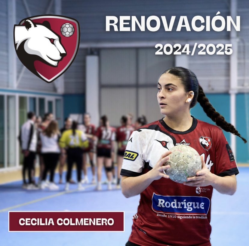 🚨 RENOVACIÓN 🚨 Estamos muy contentos de anunciar que Cecilia Colmenero se suma a las renovaciones de la plantilla 2024/2025. La primera linea que llegó este año al equipo y que ha sido la máxima goleadora, continuará una temporada más en el Cleba ‼️🦁 #cleba #balonmano