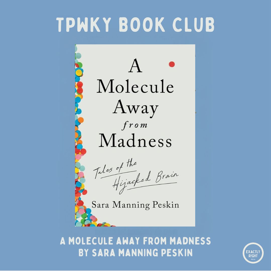 It's #bookclub time! Today, Dr. Sara Manning Peskin, MD, MS, assistant professor at the University of Pennsylvania, discusses her book A Molecule Away from Madness: Tales of the Hijacked Brain. Listen now - and then get your hands on the book because you won't want to miss it!