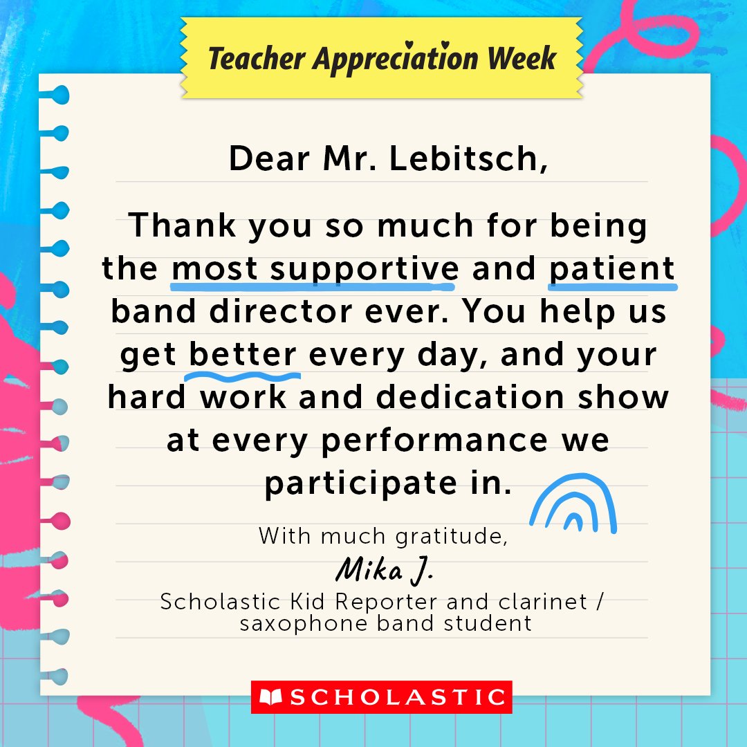 For an instant pick-me-up, browse through these HUNDREDS of personalized Thank You notes that we received during #TeacherAppreciationWeek: bit.ly/4bdX9Mn Get the tissues ready 🥹 #ThankATeacher