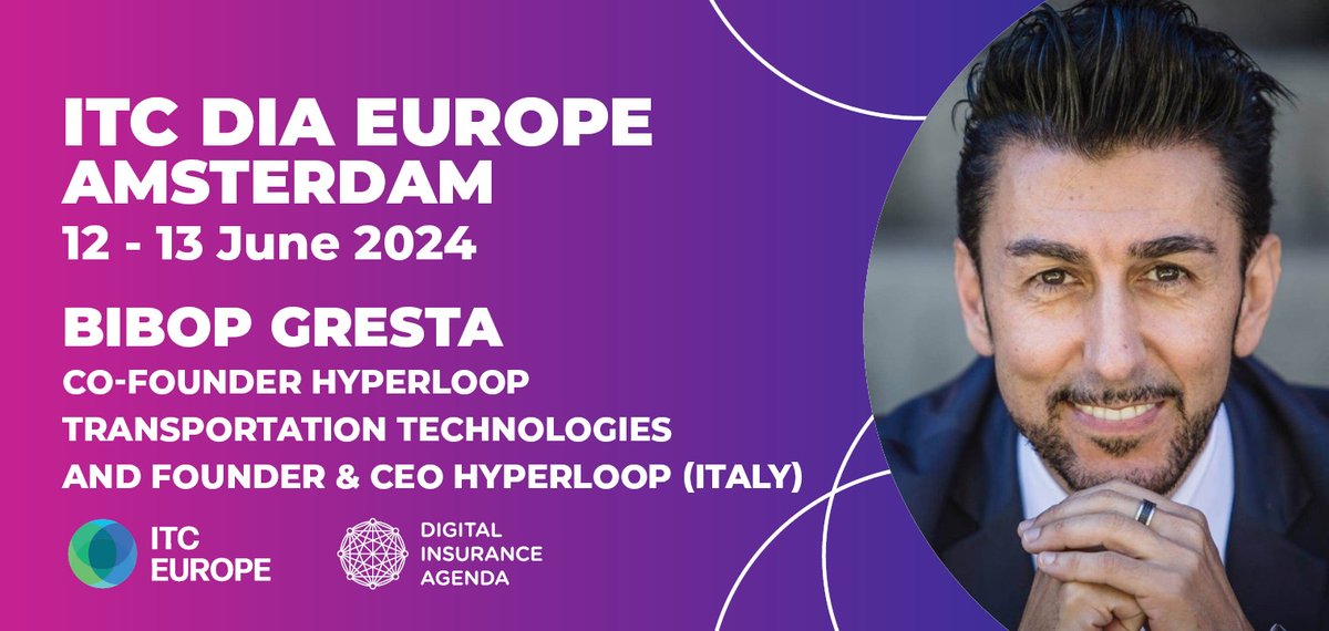 From Paris to Amsterdam in 30 minutes?

According to Hyperloop Technologies, this will soon be reality. Bibop Gresta (Co-Founder, Hyperloop) is taking the stage at ITC DIA Europe Amsterdam to get you up to speed on recent developments.

itcdiaeurope.com/events/itc-dia…

#insurance