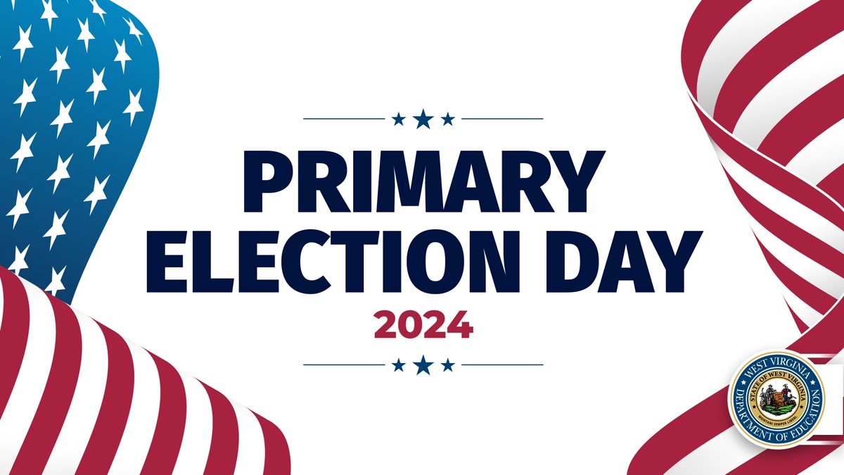 Today is Primary Election Day across the state. 🇺🇸 Our offices are closed today, and will reopen on Wednesday, May 15. #WVEd